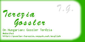 terezia gossler business card